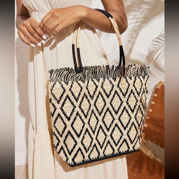 Summer Woven Tote Bag - Picture 4 of 4